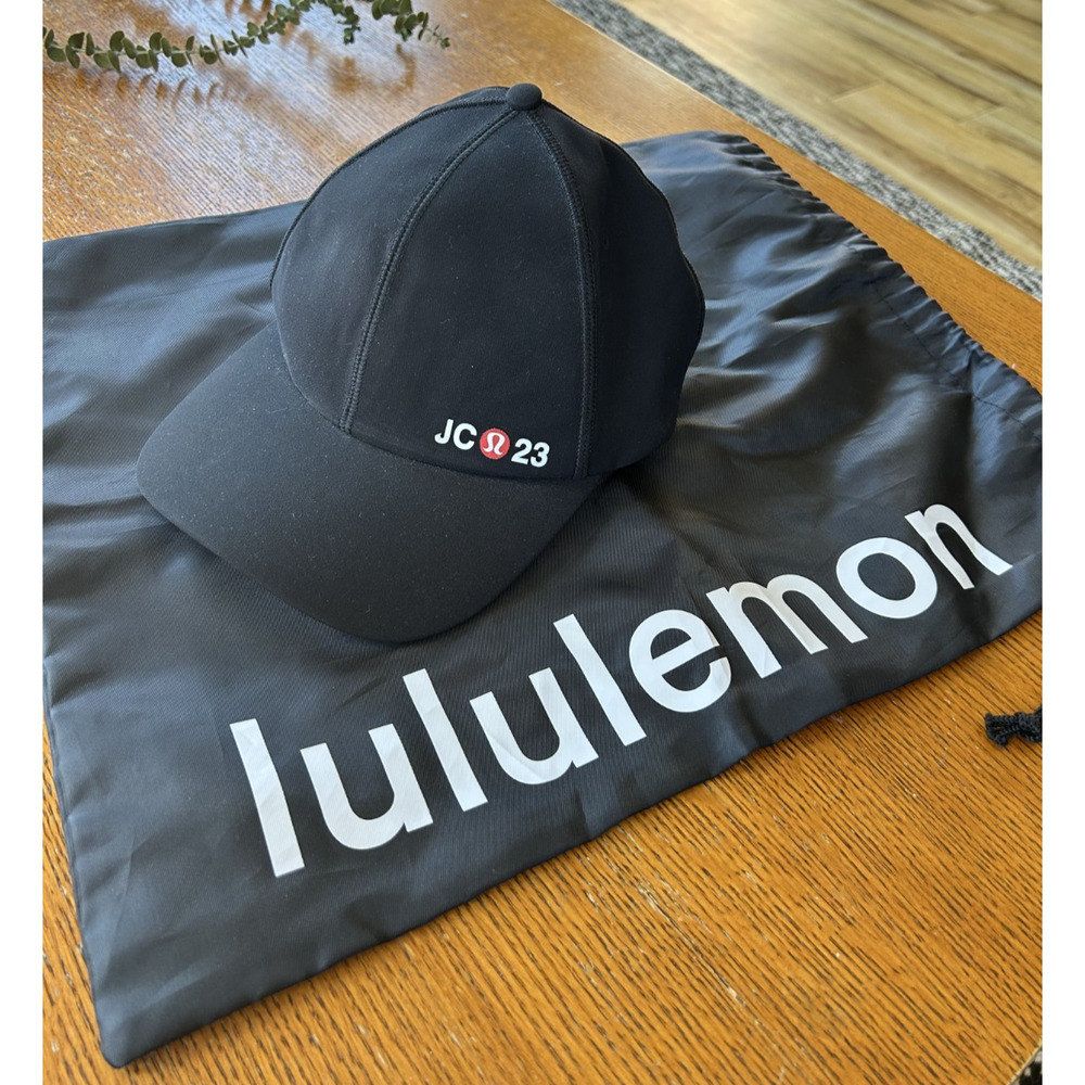 Lululemon JC 23 Limited Store Edition Baller Hat Black One Size NWT Logo Bag
